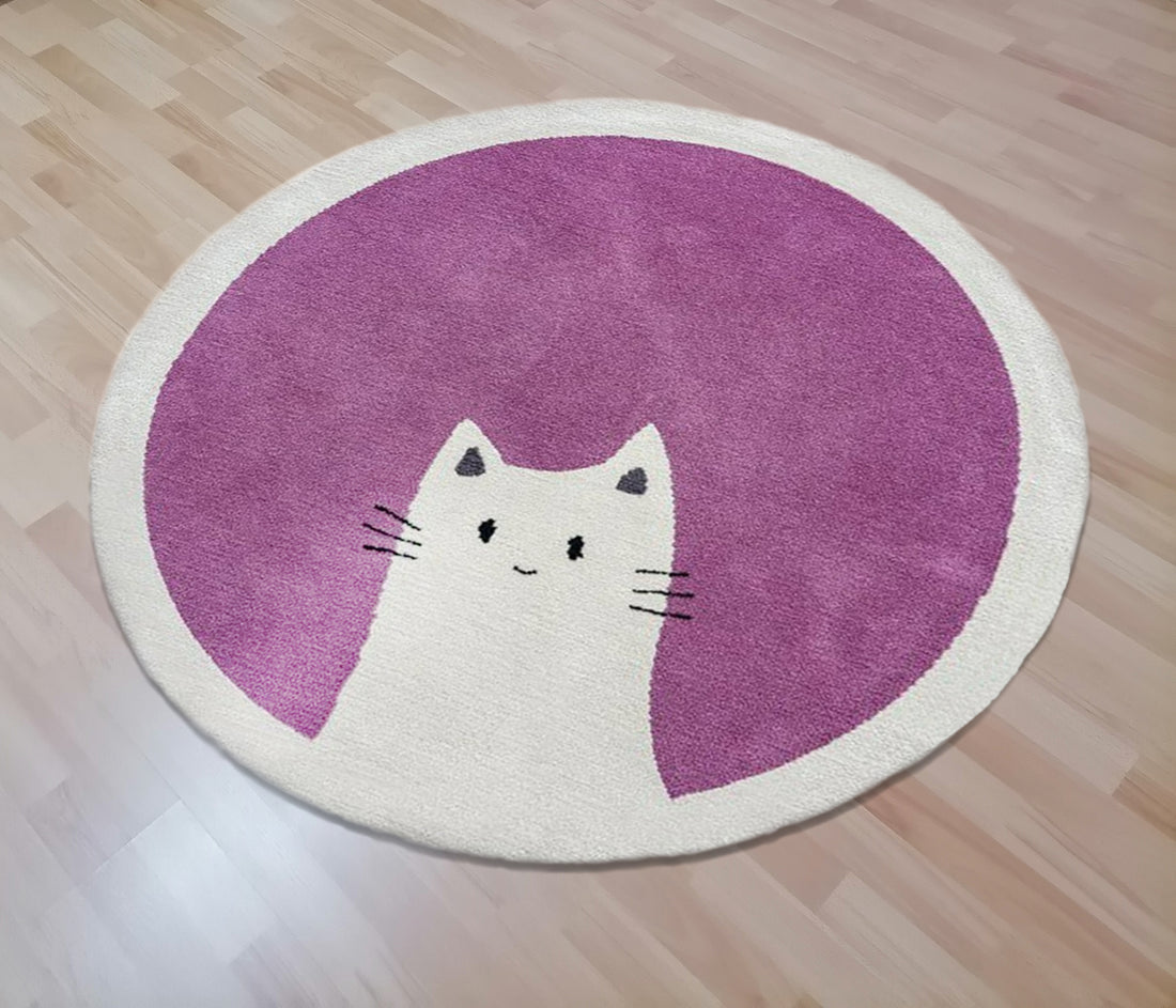 cute round rug