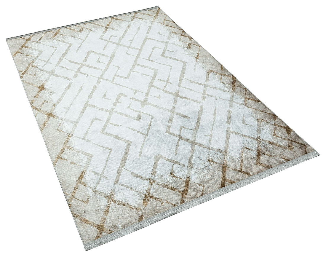 Cream Abstract Rug