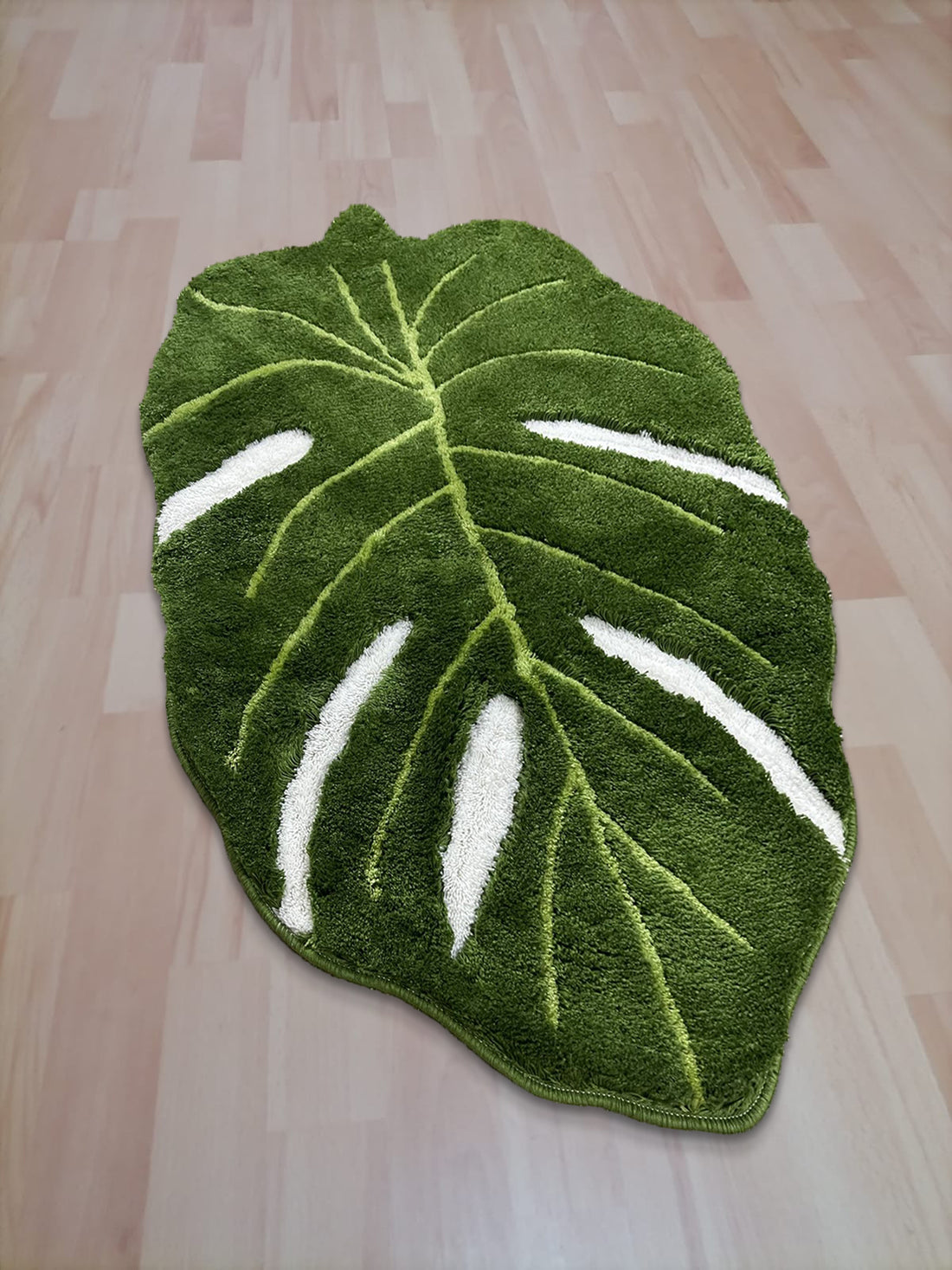 monstera rug 