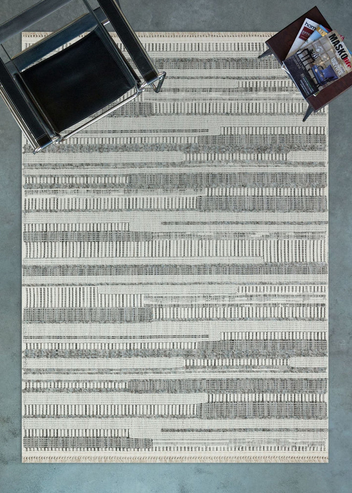 grey striped rugs uk