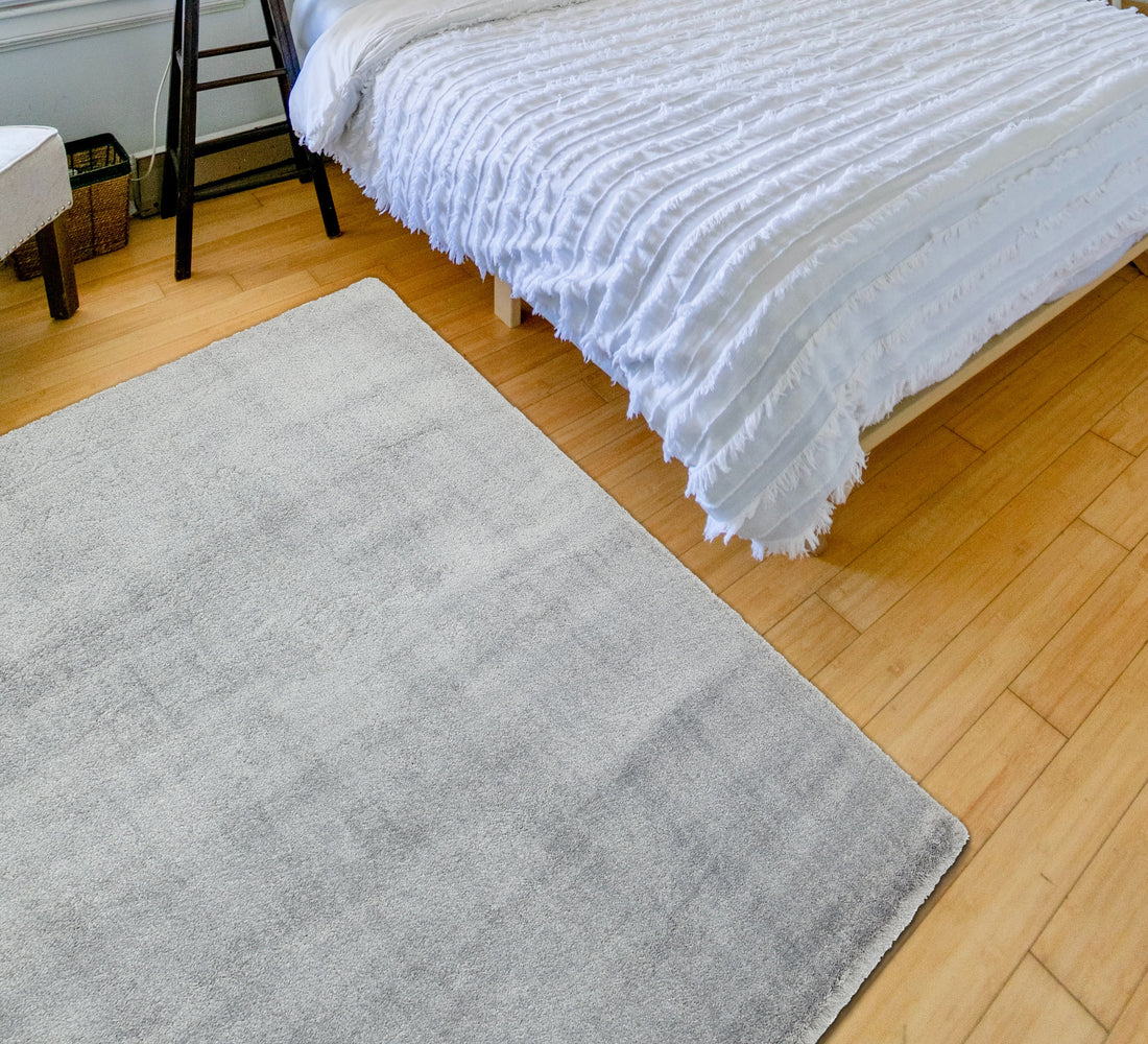 Washable Grey Area Rug