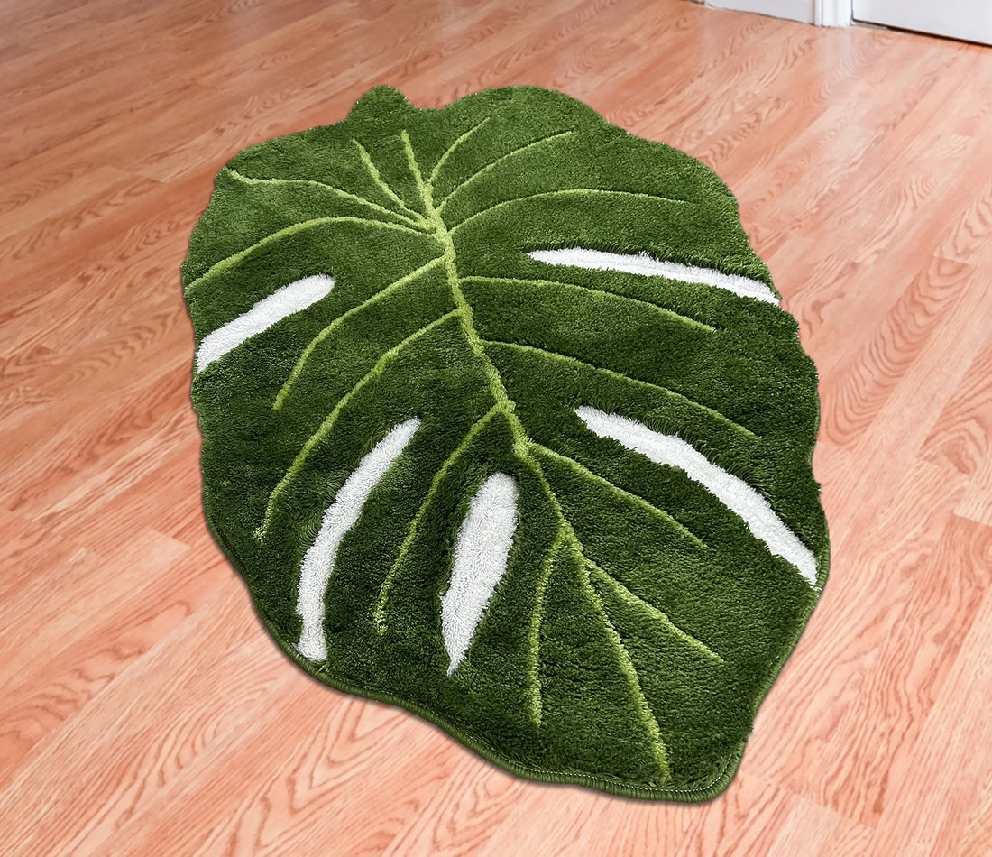 monstera rug 