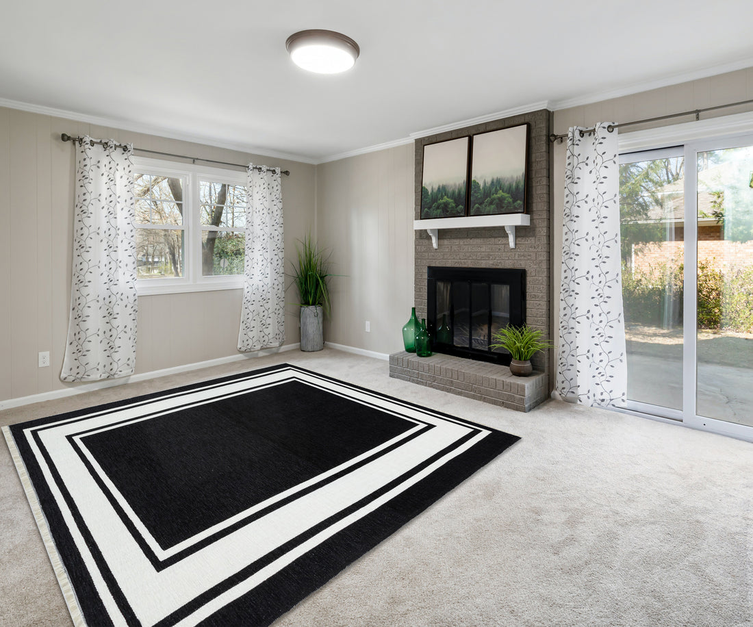 Black and White rug 